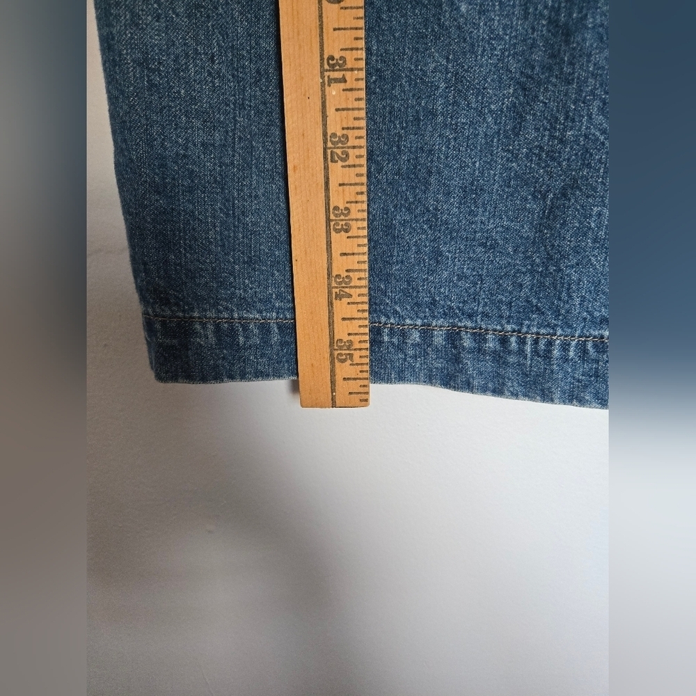 VTG St. Johns Bay Denim Button-Down Sleeveless Dress - Picture 6 of 6